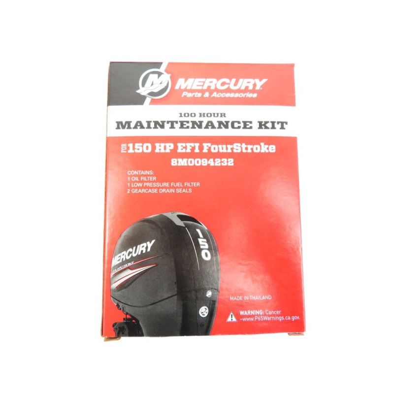 Maintenance kit Mercury 150CV EFI 4T Injection 100h