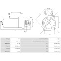 Starter Volvo Penta MD67C-1