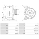 Alternator Volkswagen TRANSPORTER 2.4-1