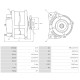 Alternator Ford Cargo 5AA/254cid, 4.2L-5