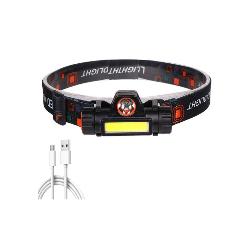 Waterproof Headlamp with Built-in Rechargeable Battery