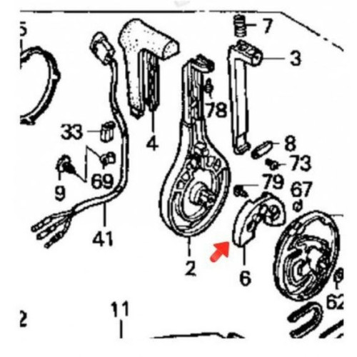 Control Lever Holder for Honda 30HP 4-stroke Control Box