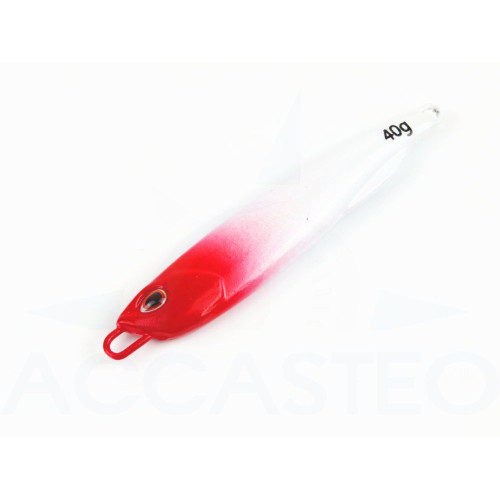 Sea fishing jig 40g red and white Pospho