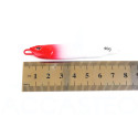 Sea fishing jig 40g red and white Pospho